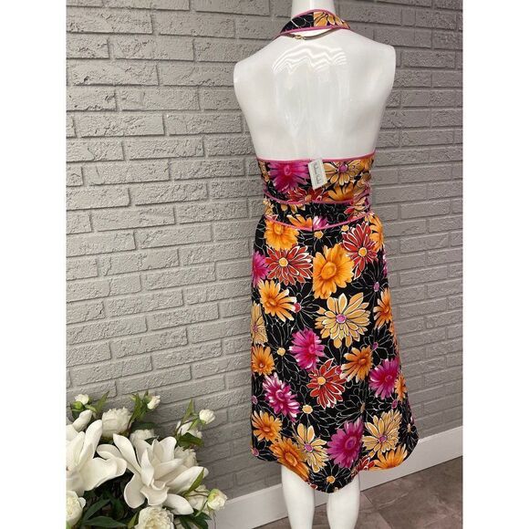NWT Madison Studio Silk Floral Halter Dress Size 12 NWT - Picture 4 of 7